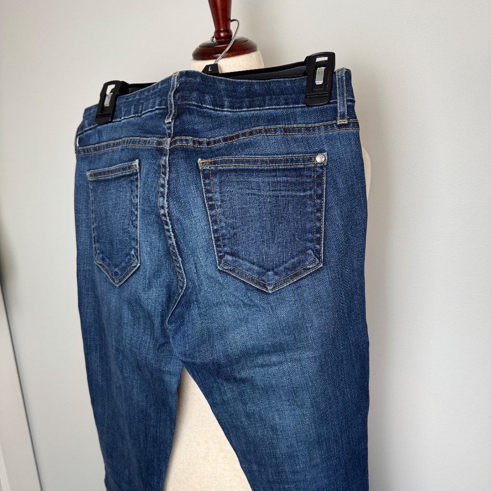 Koral Medium Blue Wash Cuffed Cropped Capri Skinny Jeans Women's Size 27 - Picture 6 of 7